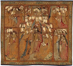 Jumalanäidin voitot tai kultaiset varpuset, n. 1500-02 (kuvakudos)