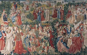 Vertaus viinitarhan työntekijöistä, n. 1500 (kuvakudos)