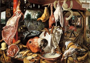 Teurastajan koju ja pako Egyptiin tekijältä Pieter Aertsen