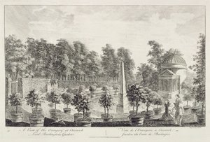 Näkymä Orangerysta, Lord Burlingtonin puutarhasta Chiswickissä