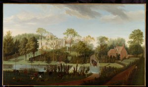 Näkymä Chiswick Housesta lounaasta (öljy kankaalle)