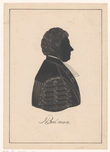 Herman Boumanin siluettimuotokuva tekijältä Pieter Barbiers (IV) (possibly)