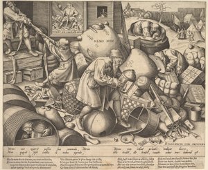 Everyman, noin 1558 tekijältä Pieter Bruegel the Elder