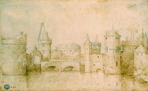 Näkymä Amsterdamin muinaisista linnoituksista, Alankomaista, 1562 tekijältä Pieter Bruegel the Elder