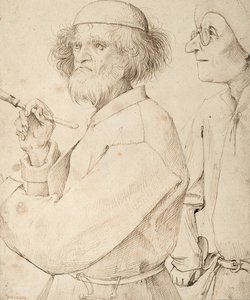 Maalari ja ostaja tekijältä Pieter Bruegel the Elder
