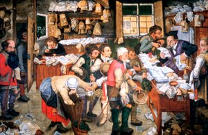 Vuokrapäivä, c1584-1638 tekijältä Pieter Brueghel the Younger