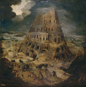 Baabelin torni, noin 1595 tekijältä Pieter Brueghel the Younger