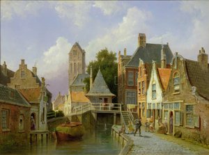 Canal Scene Hollannissa, 1898