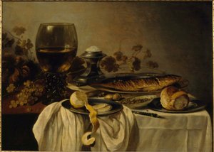 Aamiainen tekijältä Pieter Claesz