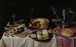 Asetelma, noin 1625. tekijältä Pieter Claesz
