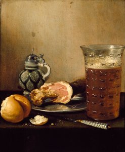 Asetelma kinkun kanssa, 1642 tekijältä Pieter Claesz