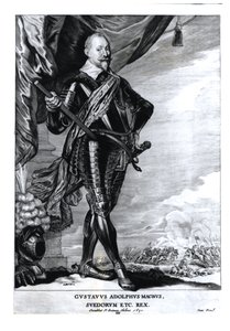 Kustaa Adolphus Suuren, ruotsalaisten kuninkaan (1592-1632) muotokuva, 1650
