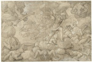 Jättiläisten kaatuminen tekijältä Pieter Coecke van Aelst (I)