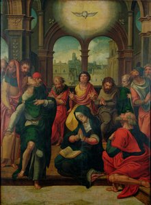 Pyhän Hengen laskeutuminen tekijältä Pieter Coecke van Aelst