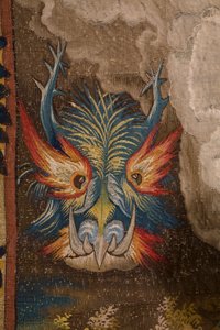 Flanderin kuvakudos. Sarja Seitsemän pääsyntiä: Turhamaisuus (ylpeys). Sarjakuvapiirtäjä Pieter Coecke van Aelst. Brysselin ateljee. noin 1542-1544. tekijältä Pieter Coecke van Aelst