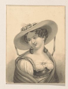 Tyttö hattu tekijältä Pieter Cornelis van den Velden