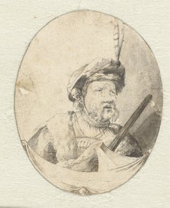 Miehen rintakuva itämaisissa vaatteissa tekijältä Pieter Cornelisz. Verbeeck (possibly)