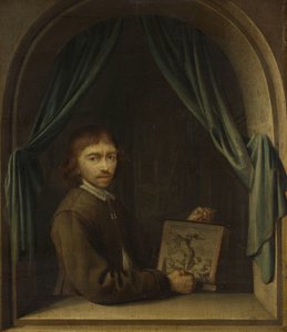 Taidemaalarin muotokuva tekijältä Pieter Cornelisz. van Egmondt (attributed to)