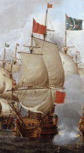 HMS Royal Oak (1664) - Neljän päivän taistelu, 1.-4. kesäkuuta 1666 RMG BHC0285 (rajattu)