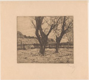 Pollardin pajuja niityllä tekijältä Pieter Dupont (signed by artist)