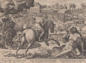 Ylellisyyden houkutteleminen, teoksesta The Course of Human Life, 1570. tekijältä Pieter Furnius