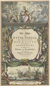 Nimisivu teokselle Pieter Goos, The Sea Atlas or Water World, 1668