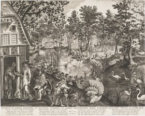 Vierailu metsämaisemassa tekijältä Pieter II de Jode