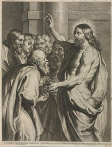 Crist donant les claus a Pere. finlandès tekijältä Pieter I de Jode