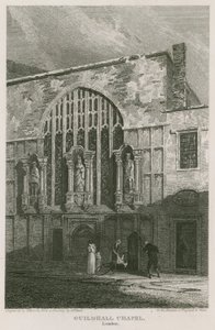 Guildhall Chapel, Lontoo tekijältä Pieter Jansz. Quast