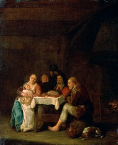 Rukous ennen illallista, 1600-luku.