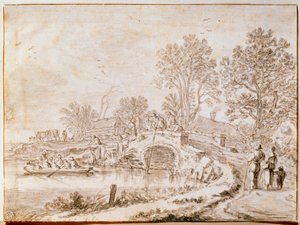 Silta kanavan yli toukokuussa 1656