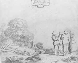 Tres pagesos i una dona, 1626. finlandès