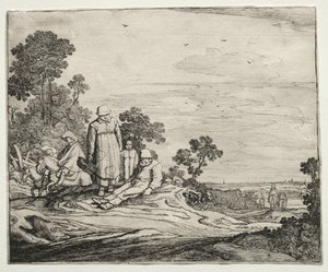 Maisema talonpoikien kanssa, 1626.