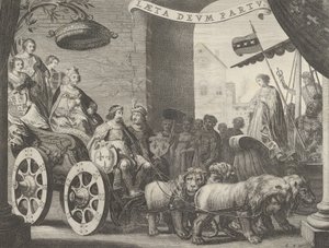 Levy 5a: Marie de Medici Berecynthiana, Caspar Barlaeuksesta, Medicea Hospes, 1638. tekijältä Pieter Nolpe