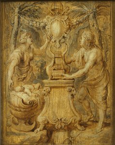Matthias Casimiris Sarbieviin kansikuva. Lyricorum Libri IV, kirjoittanut Maciej Kazimierz Sarbiewski, 1632. tekijältä Pieter Paul Rubens