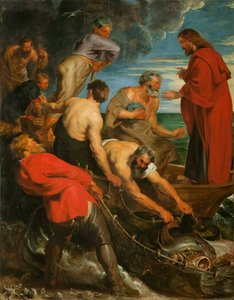The Miraculous Draft of Fishes Triptyykki, keskuspaneeli, 1618-1619.