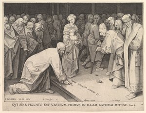 Kristus ja aviorikoksesta vangittu nainen, 1579.