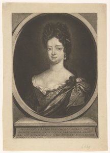 Portret van Susanna Sibylla Reichardt tekijältä Pieter Schenk (I)