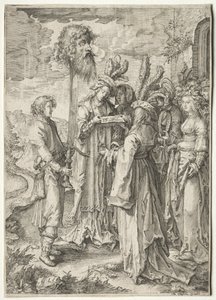 Daavid Goljatin pään kanssa, 1620-1630.