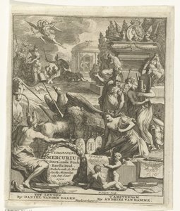 Vuoden 1702 eurooppalaisen elohopean otsikkosivu European Mercury, kolmastoista osa, osa yksi. Sisältää vuoden 1702 kuusi ensimmäistä kuukautta (otsikko esineessä) tekijältä Pieter Sluyter