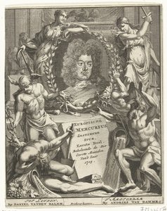 Euroopan Mercuryn nimilehti, 1705 tekijältä Pieter Sluyter