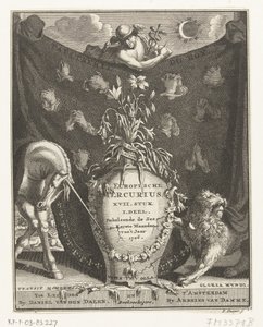 Euroopan Merkuriuksen nimilehti vuodelta 1706 tekijältä Pieter Sluyter