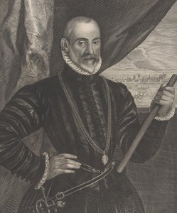 Francisco Valdes, espanjalainen komentaja, sarjasta Quatuor Personae..., 1649.