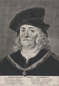 Theophrastus Paracelsuksen muotokuva, 1615-43.