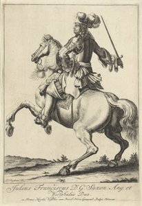 Julius Frans van Saxe-Lauenburgin ratsastusmuotokuva