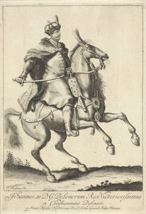 Puolan kuninkaan Johannes III Sobieskin ratsastusmuotokuva