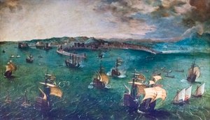 Taistelu Napolinlahdella tekijältä Pieter Bruegel the Elder