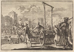Stepan Razinin ja hänen veljensä Frolin saapuminen rautahäkissä Moskovaan, 1671, 1698