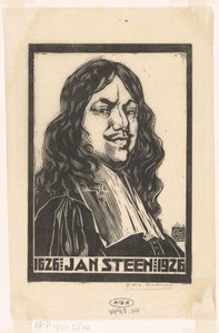 Retrat de Jan Steenfinnish tekijältä Pieter Willem van Baarsel (signed by artist)