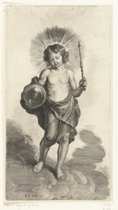 Kristus-lapsi, jolla on maapallo ja valtikka tekijältä Pieter de Bailliu (I) (possibly)